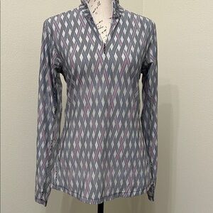 EP Geometric Patterned Sports Shirt